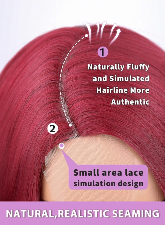 NOSTALGIA 99j Burgundy Wig Glueless Long Wavy Red Wigs for Women 28 Inch Curly Wig Side Part Wine Red Colored Wigs for Daily PartyUse - Image 5